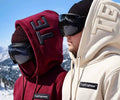 TrapEngineer hoodies in burgundy and cream